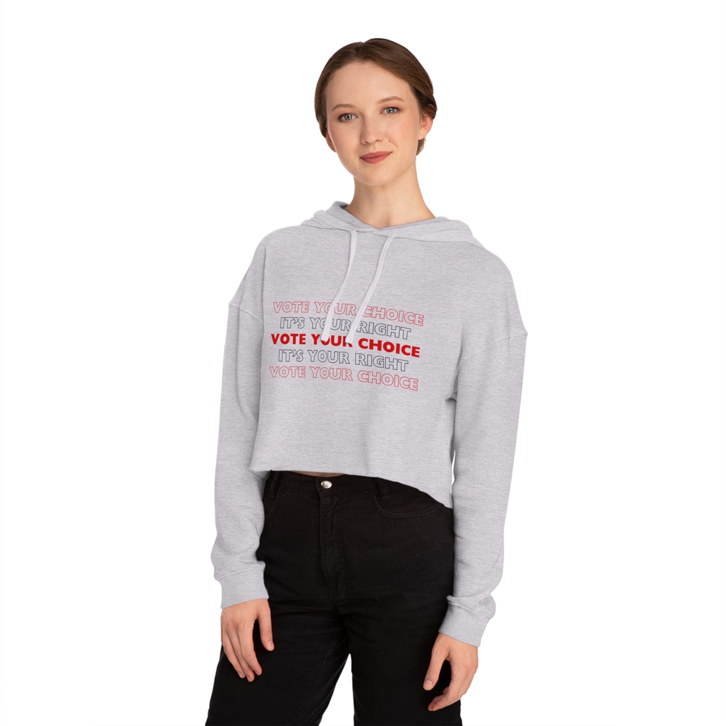 Cropped "Choice" Hoodie